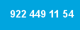 922 449 11 54